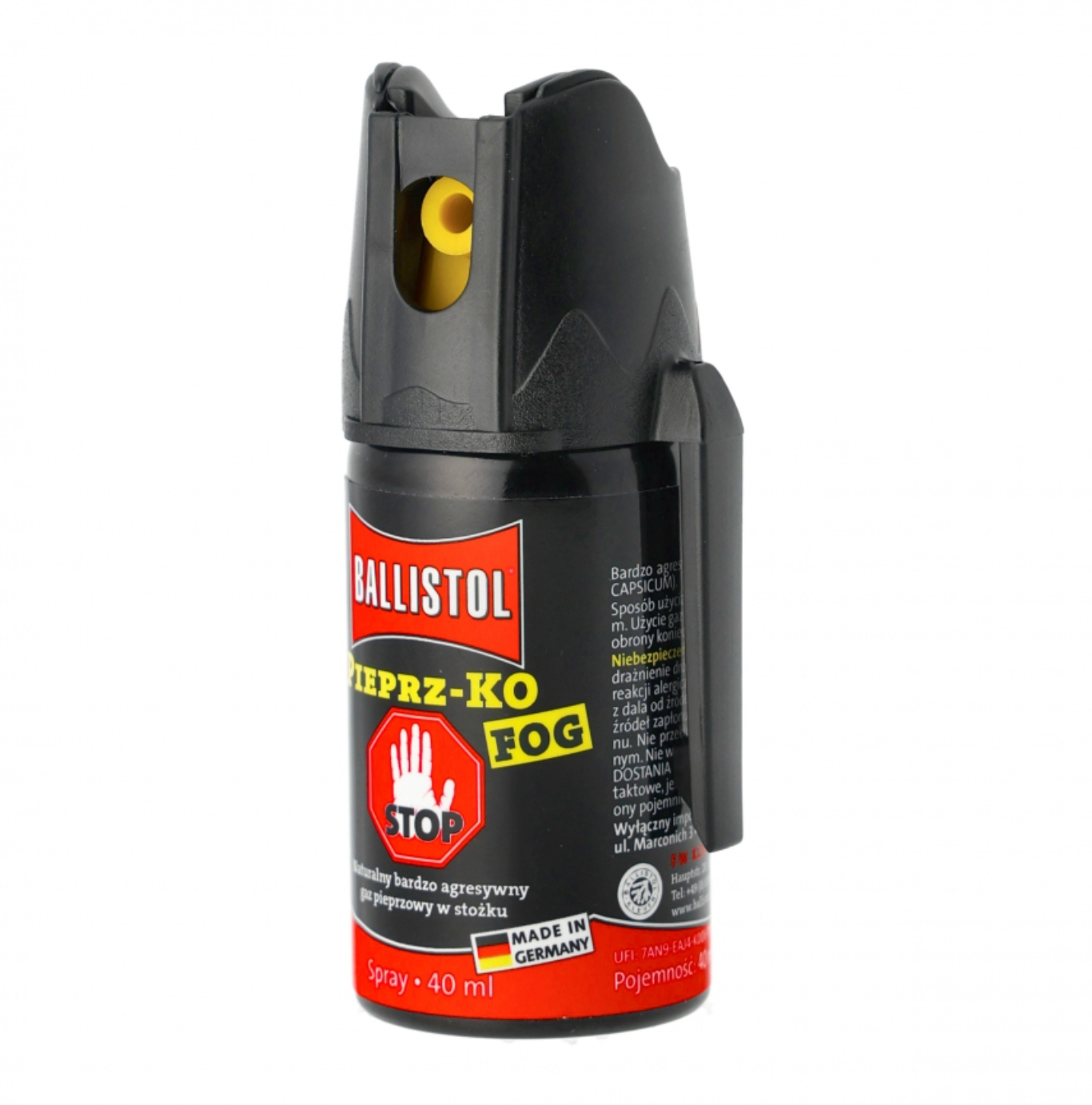 Ljuti sprej Ballistol Pfeffer-KO Fog 40ml - Oblak