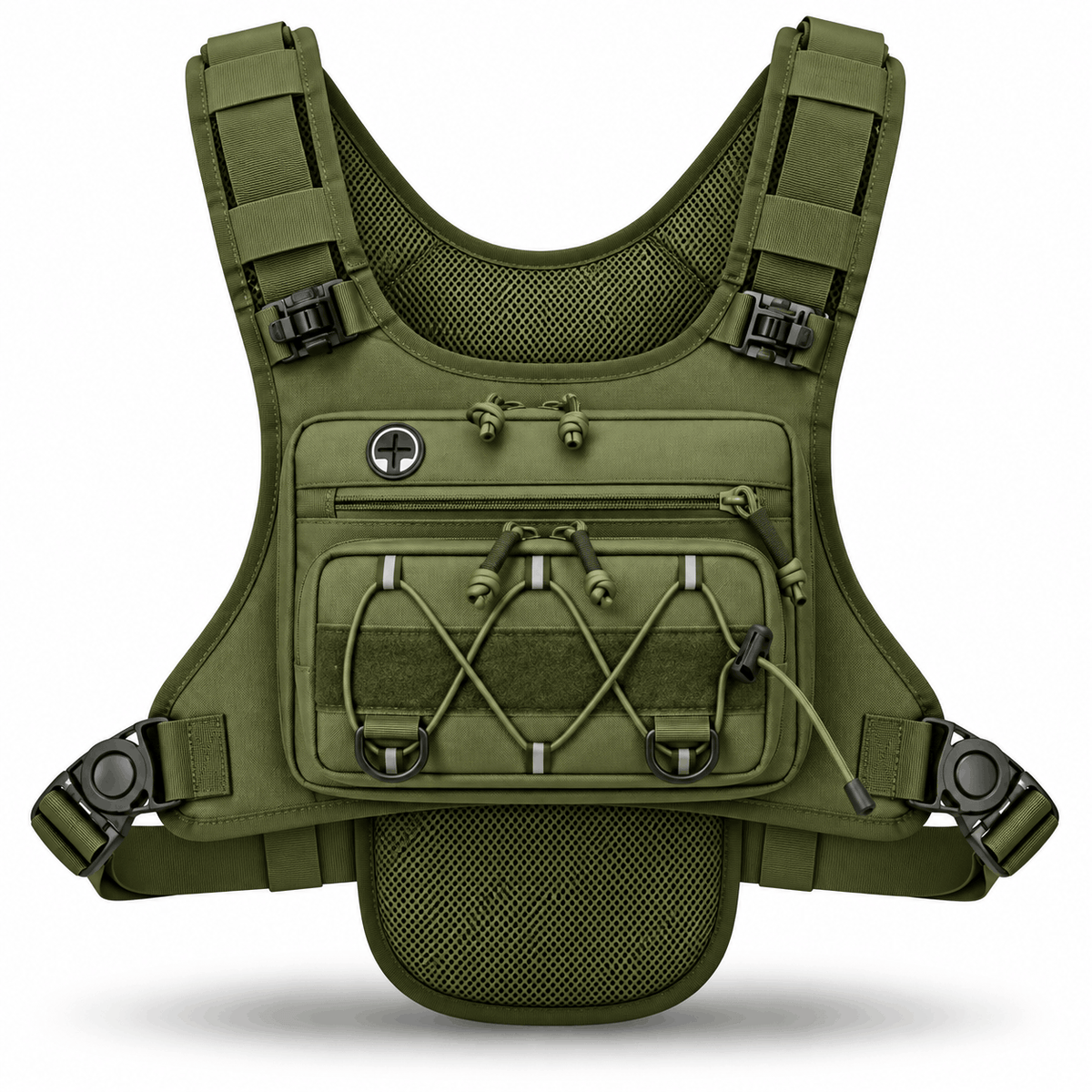 Тактическа нагръдна чанта Black Airsoft Chest Rig Cross
