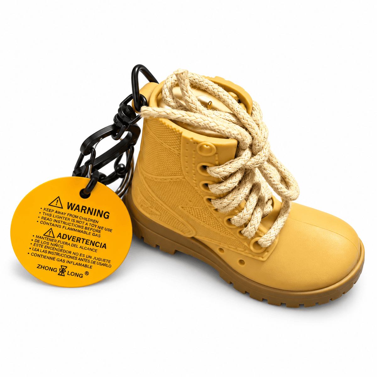 Feuerzeug-Schlüsselanhänger – Stiefel