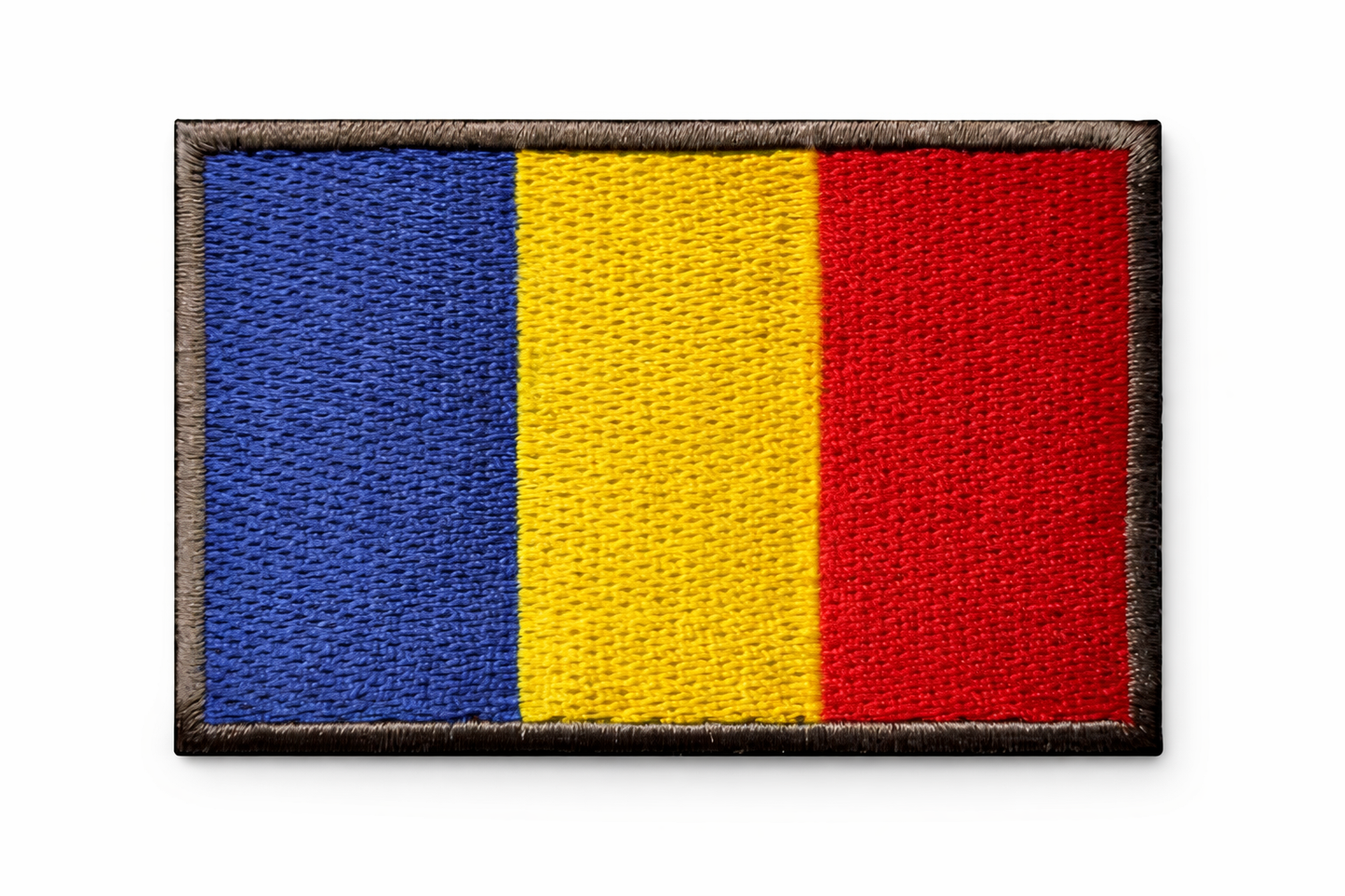🎁 Izvezena značka velkro 5x8 cm - rumunjska zastava (100% popusta)