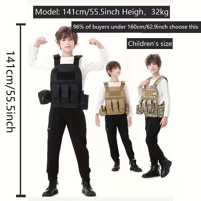 Детска тактическа жилетка – юношески размер, до 160 см