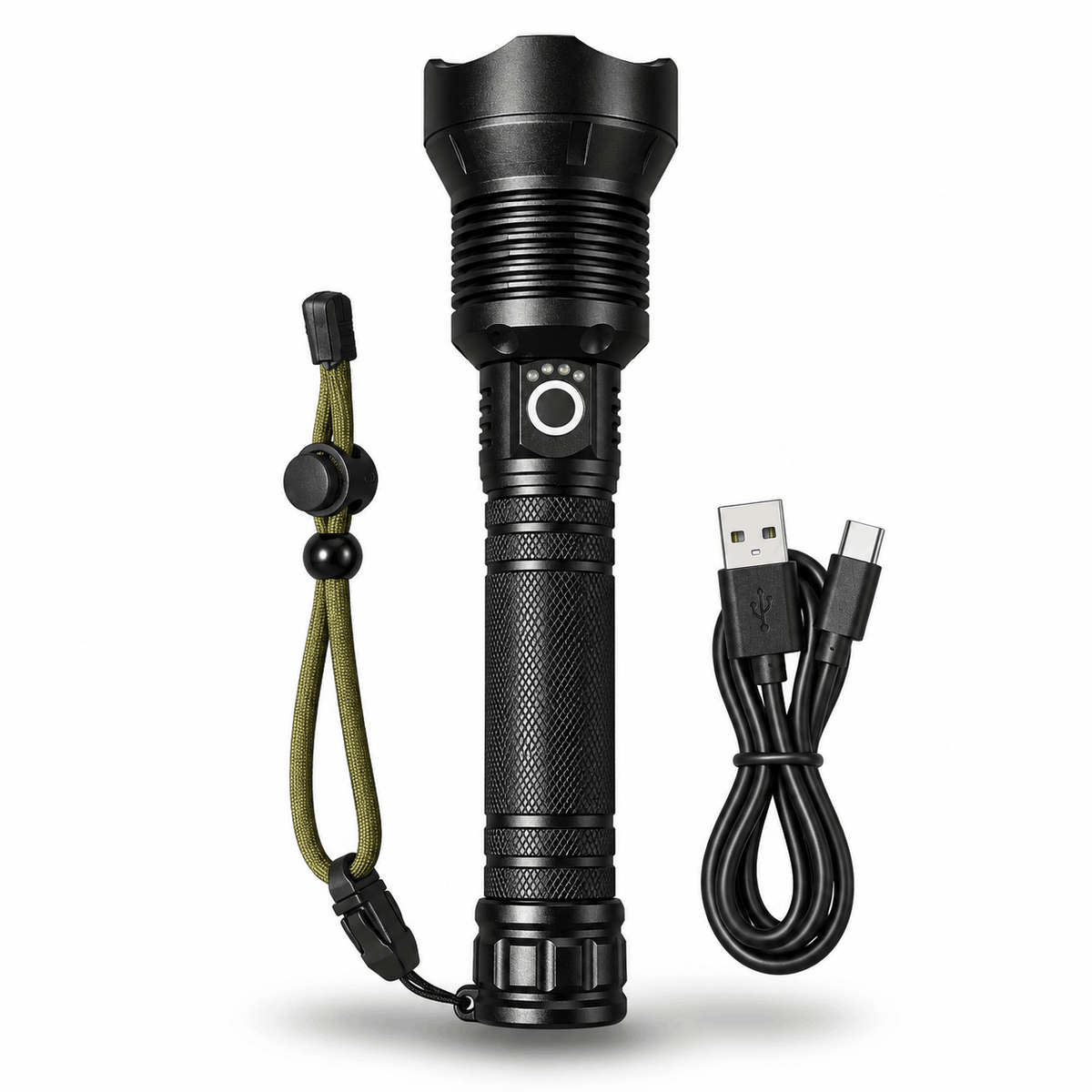 Мощен LED фенер X-BALG P90, USB-C зареждане
