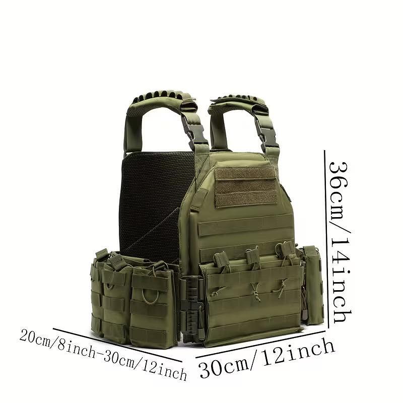 Тактическа жилетка Plate Carrier, система MOLLE, с модули - регулируема