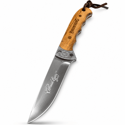 Lovecký nůž Browning Whitetail Legacy s dřevěnou rukojetí a pouzdrem