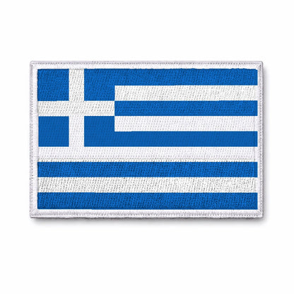 Κεντημένο έμβλημα με βέλκρο 5х8 см - ελληνική σημαία