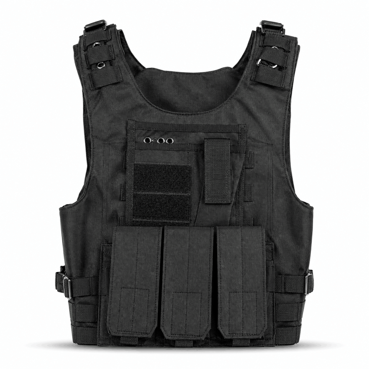 Taktische Weste BlackAirsoft SECURITY mit modularen Taschen