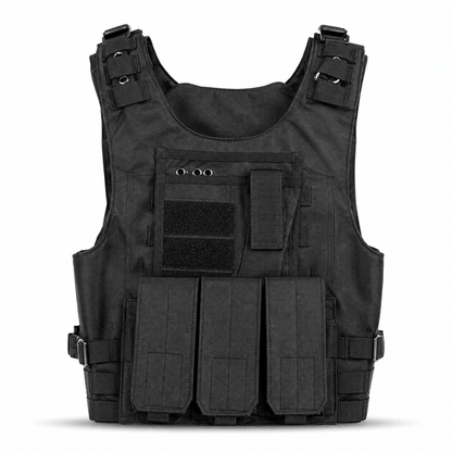 Taktische Weste BlackAirsoft SECURITY mit modularen Taschen