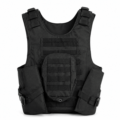 Taktische Weste BlackAirsoft SECURITY mit modularen Taschen