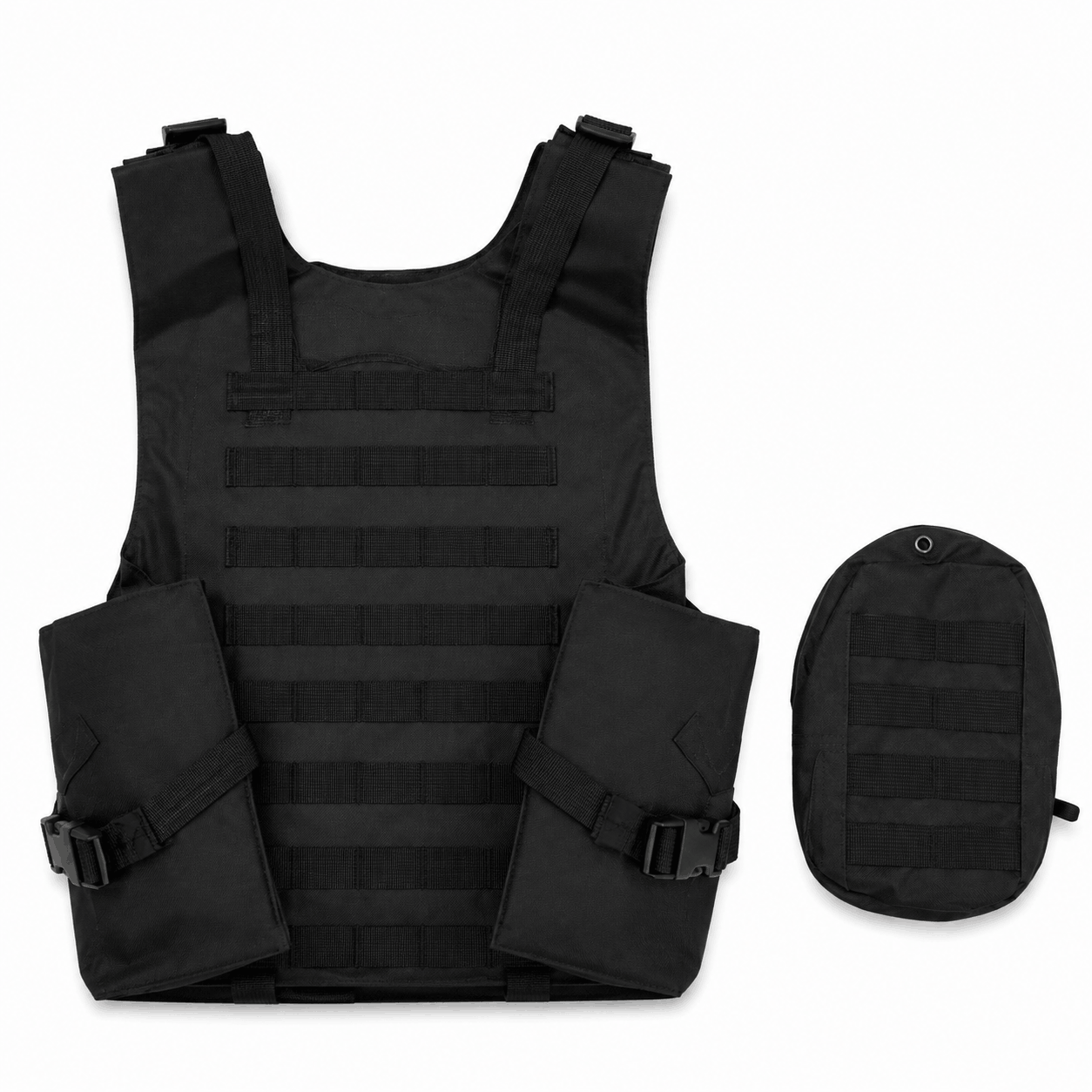 Taktische Weste BlackAirsoft SECURITY mit modularen Taschen