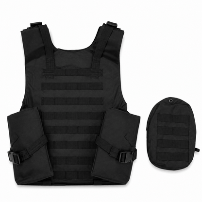 Taktische Weste BlackAirsoft SECURITY mit modularen Taschen