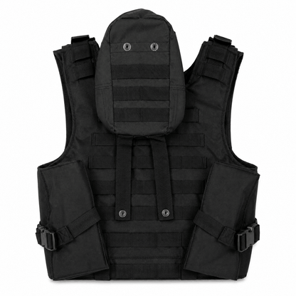 Taktische Weste BlackAirsoft SECURITY mit modularen Taschen