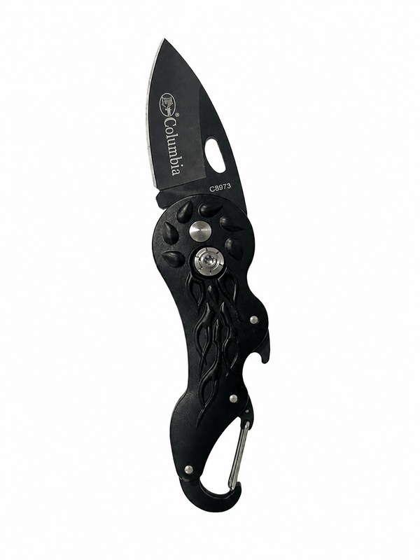 Klappmesser Black Airsoft Columbia Mini - Karabiner