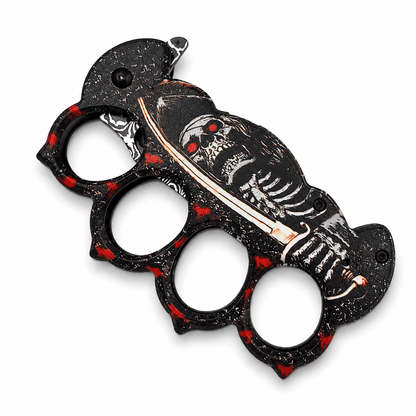 Cuțit automat tip box Black Airsoft Dead Head cu clemă pentru curea