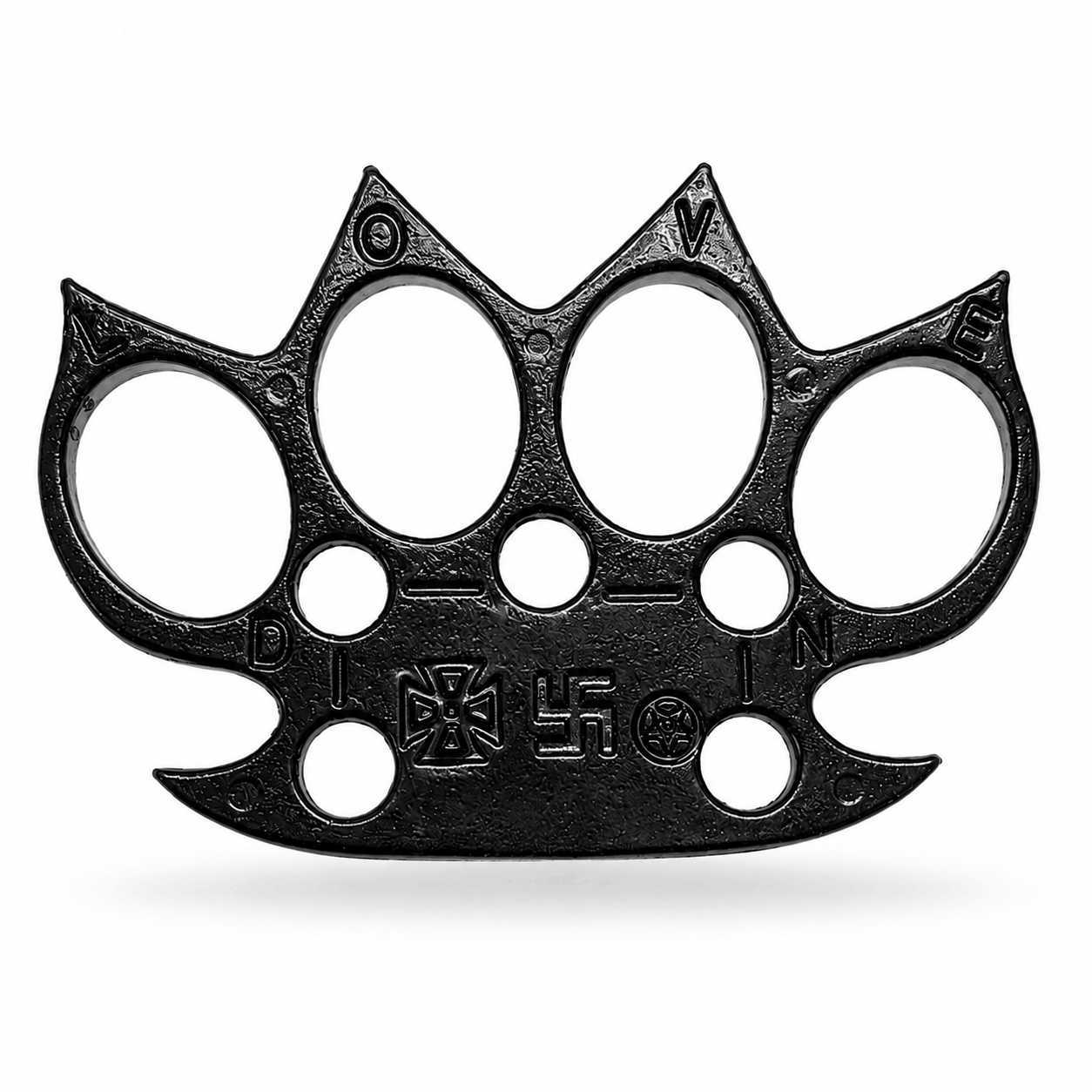 Černý kovový box BlackAirsoft IRON FANG se 4 hroty