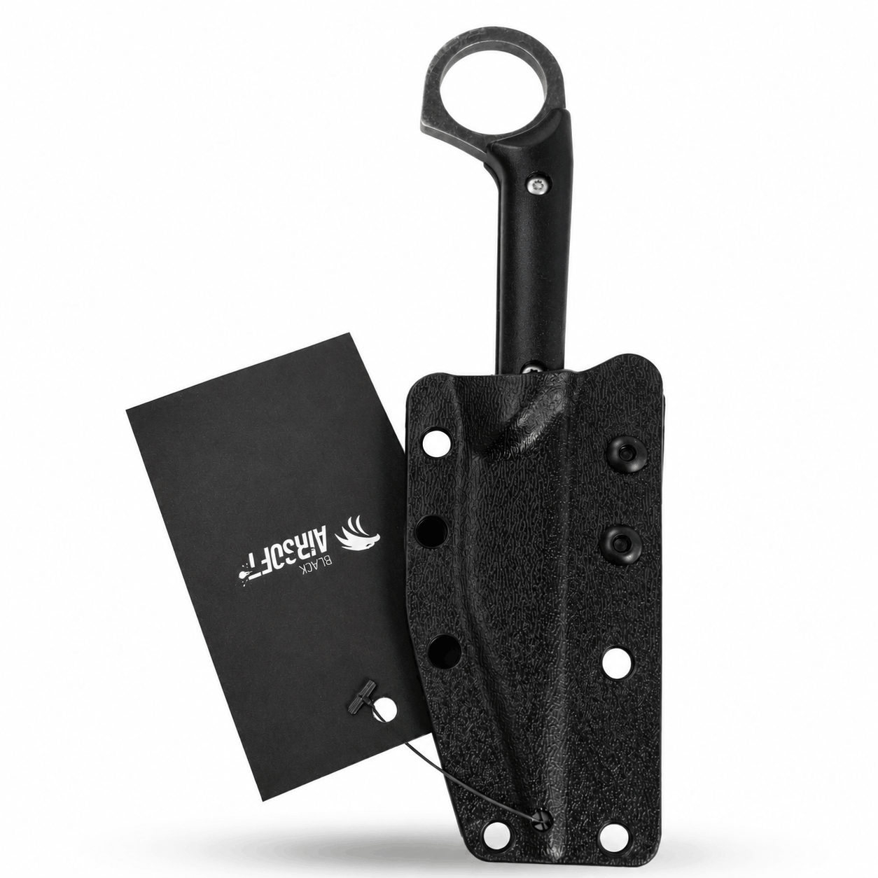 Nůž Black Airsoft Shadow Ring s pouzdrem
