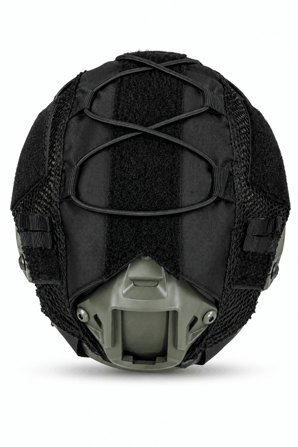 Husă tactică pentru cască BlackAirsoft cu corzi elastice și velcro
