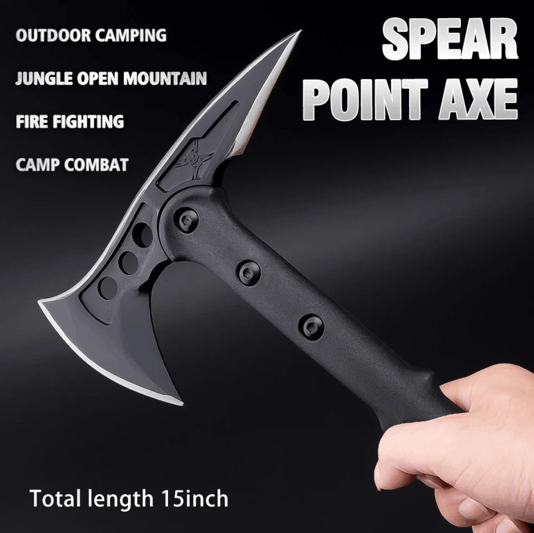 Taktička kamp sjekira Spear Point Axe 15 Inch s futrolom