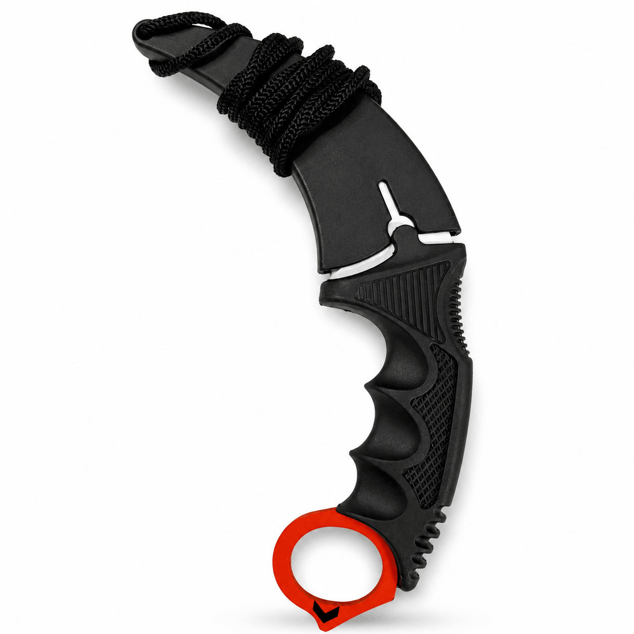 Karambit Black Airsoft Vortex s pouzdrem a šňůrkou