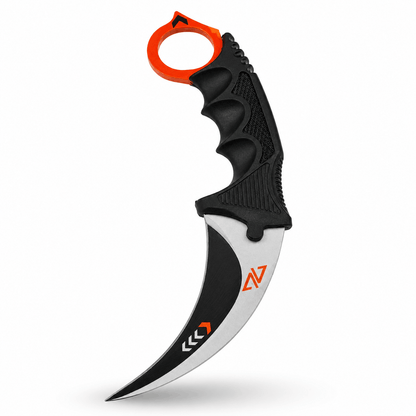 Karambit Black Airsoft Vortex s pouzdrem a šňůrkou