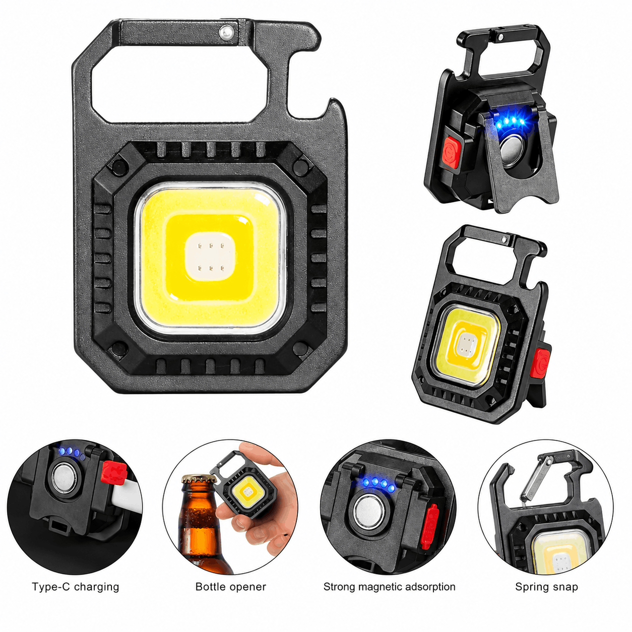 Lampă LED multifuncțională BlackAirsoft LUMEX cu carabinieră și magnet