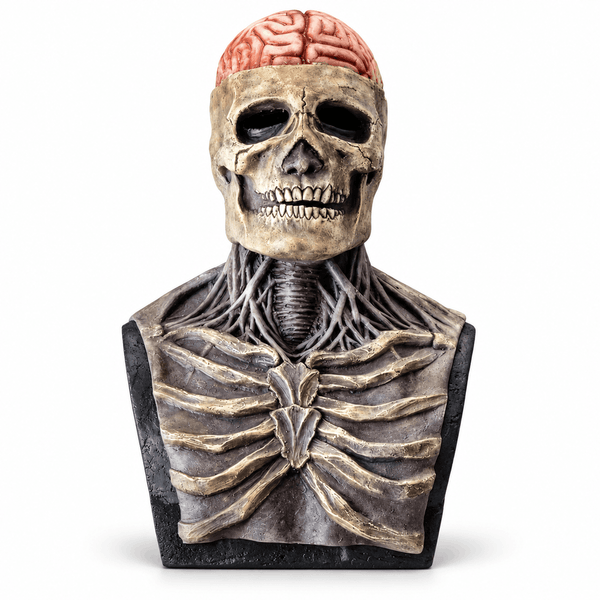Halloween maska lubanje s otkrivenim mozgom BlackAirsoft NECRO