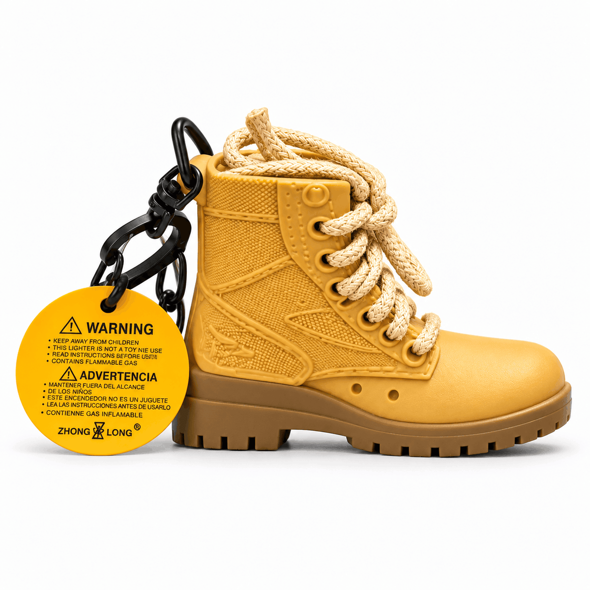 Feuerzeug-Schlüsselanhänger – Stiefel