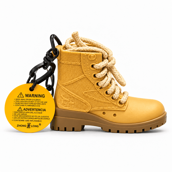 Feuerzeug-Schlüsselanhänger – Stiefel