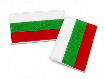 Amblem bugarske zastave 6,3x3,8 cm – termo ljepljiv bez velcroa