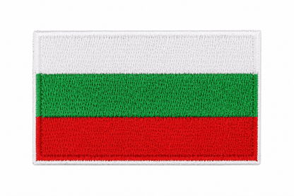 Amblem bugarske zastave 6,3x3,8 cm – termo ljepljiv bez velcroa