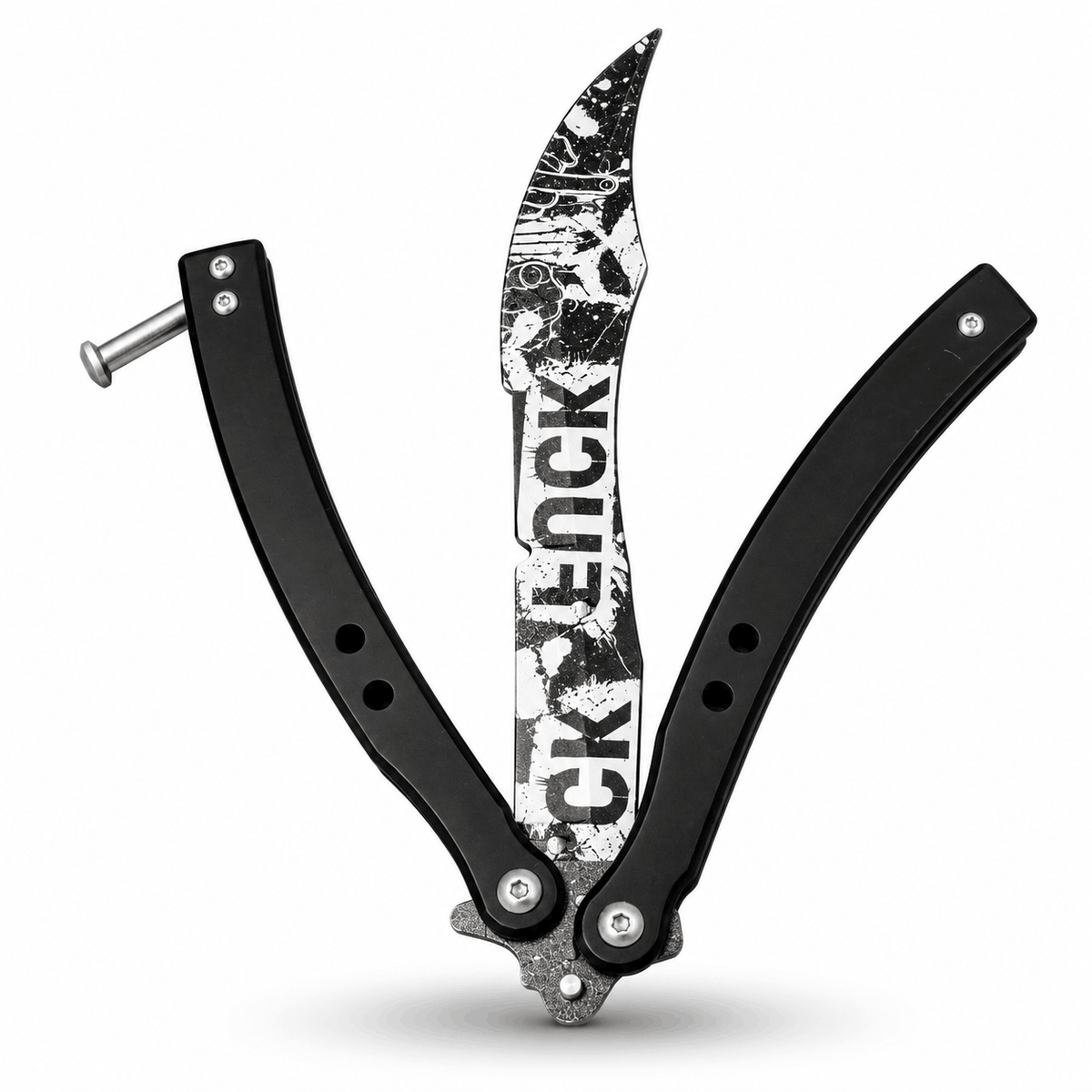 BlackAirsoft GRAFFITI Butterflymesser