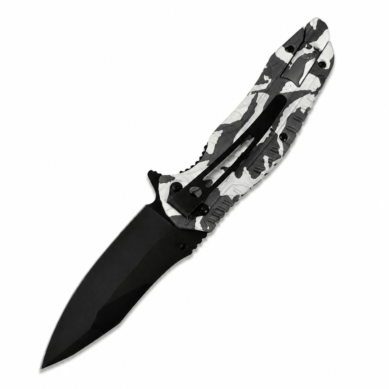 WILD CAMO összecsukható kés ferrocerium tűzgyújtóval – 21 cm