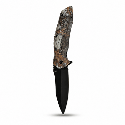 WILD CAMO összecsukható kés ferrocerium tűzgyújtóval – 21 cm