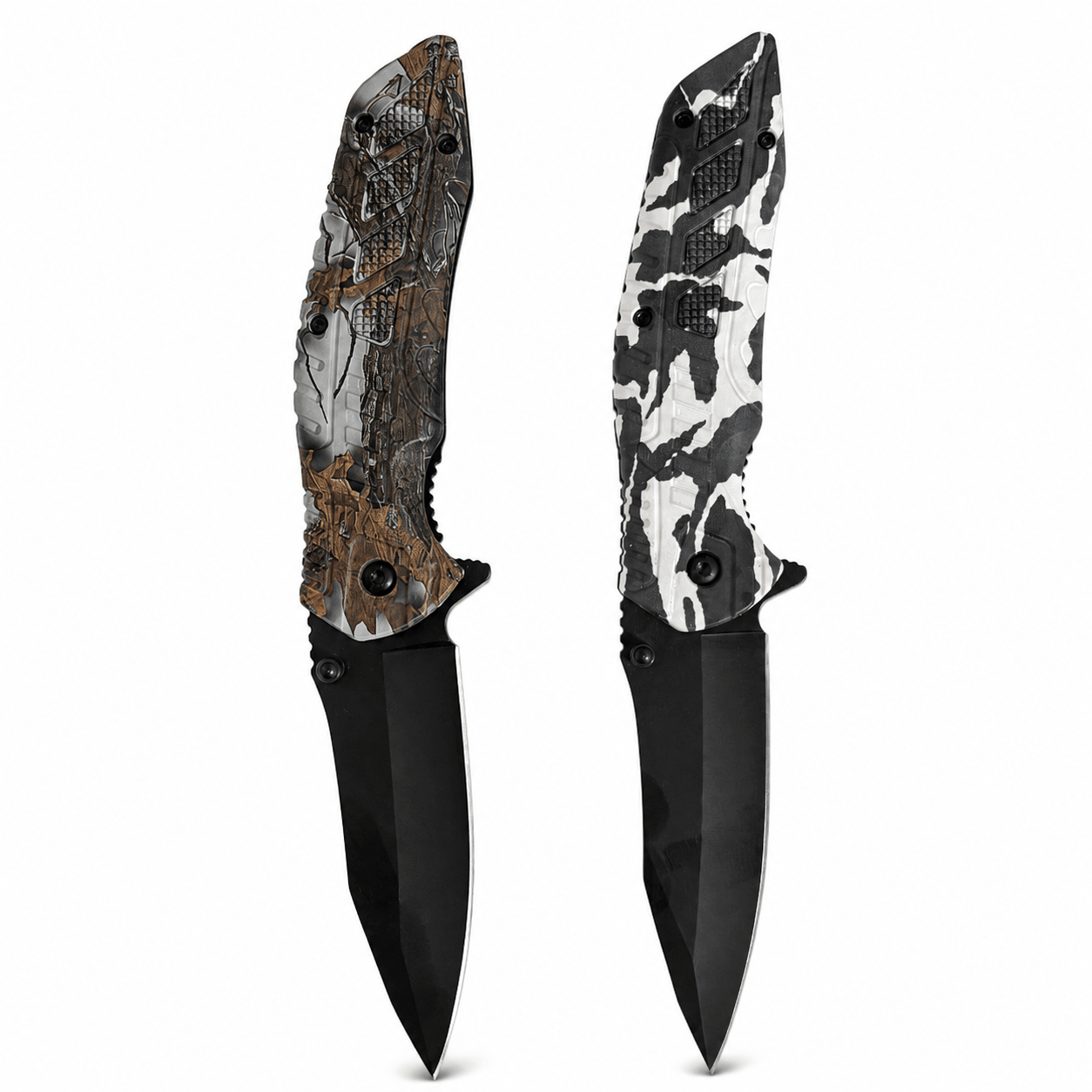 WILD CAMO összecsukható kés ferrocerium tűzgyújtóval – 21 cm