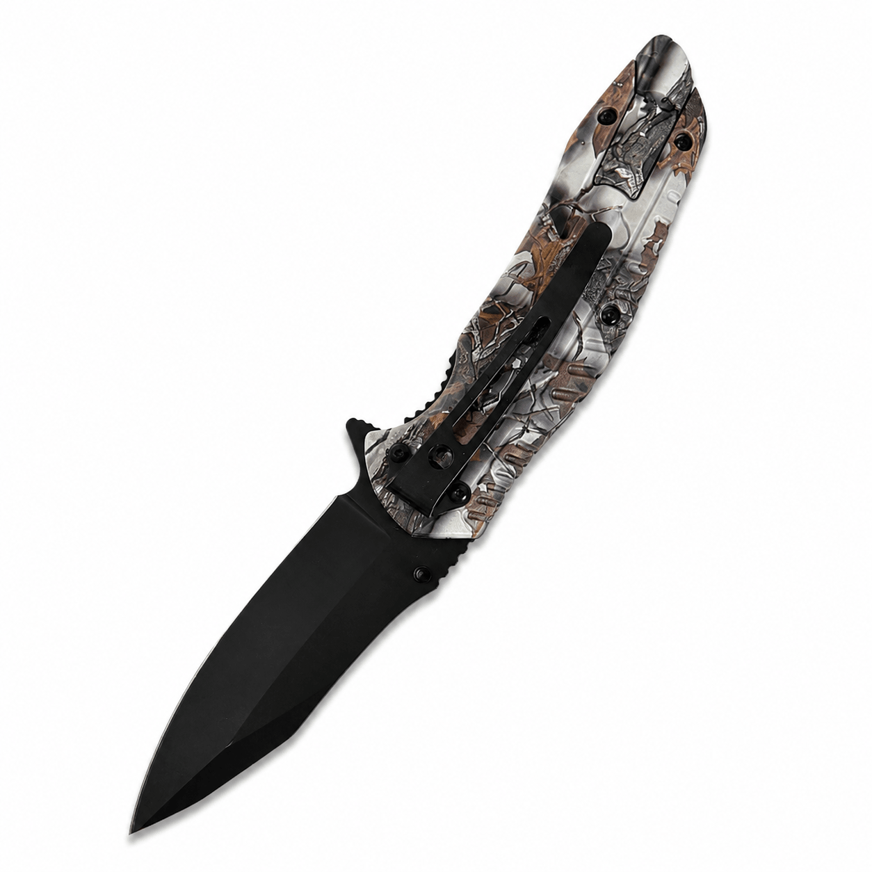 WILD CAMO összecsukható kés ferrocerium tűzgyújtóval – 21 cm