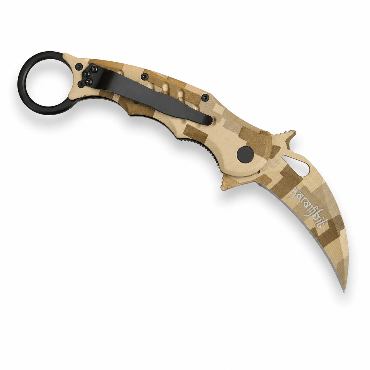 Сгъваем нож Karambit Fox Knives N690Co Desert Camo 19.5 см