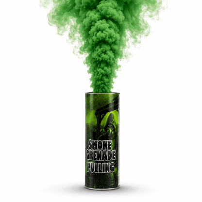 Grüne Rauchbombe mit Zündstift – 90 Sekunden dichter Rauch