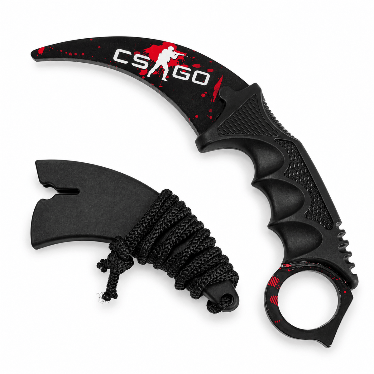 Cuțit karambit Rainbow 21 cm cu husă de protecție