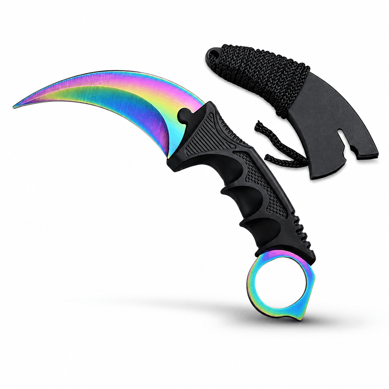 Карамбит нож Rainbow 21 см с предпазен калъф