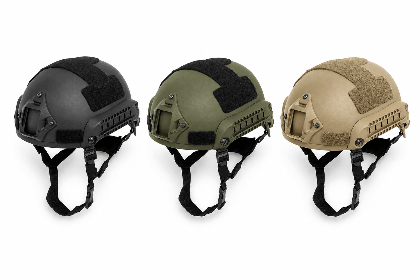 Kaciga za airsoft MICH High-Cut s NVG nosačem i šinama