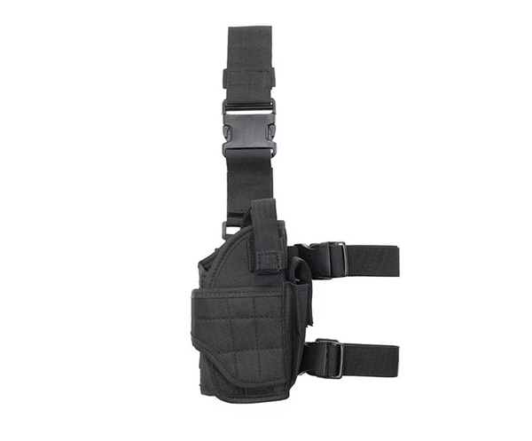 Кобур за бедро, регулируем, дясно бедро, черен