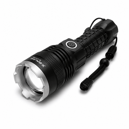 Leistungsstarke LED-Taschenlampe X-BALOG P50 mit Akku und USB-Ladefunktion – 17 cm