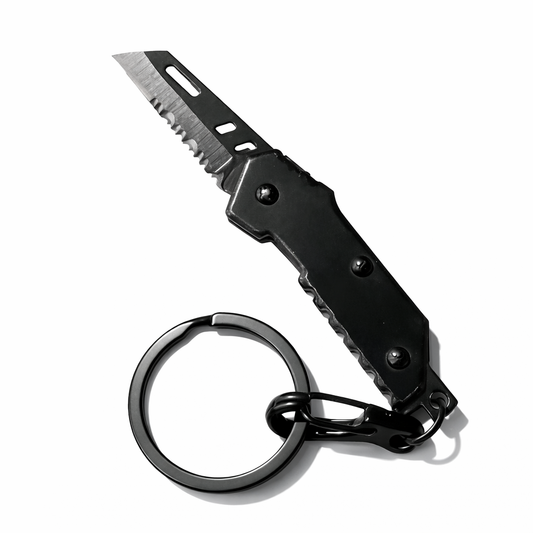 Мини сгъваем тактически нож - назъбен