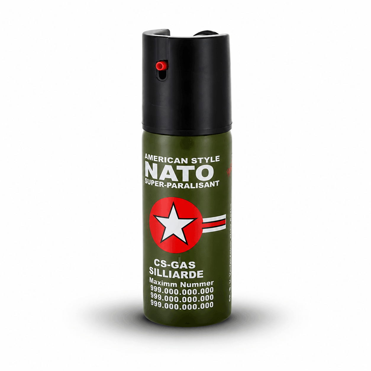 Парализиращ спрей NATO CS-GAS 60 ml – спрей за самозащита с дюза Jet до 3 м
