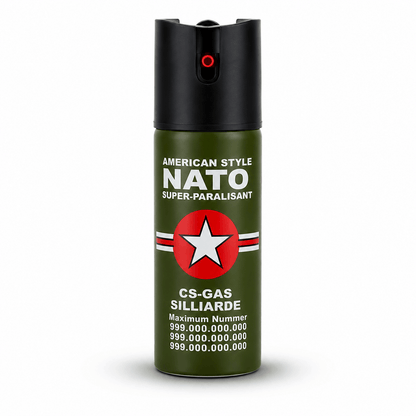 Парализиращ спрей NATO CS-GAS 60 ml – спрей за самозащита с дюза Jet до 3 м