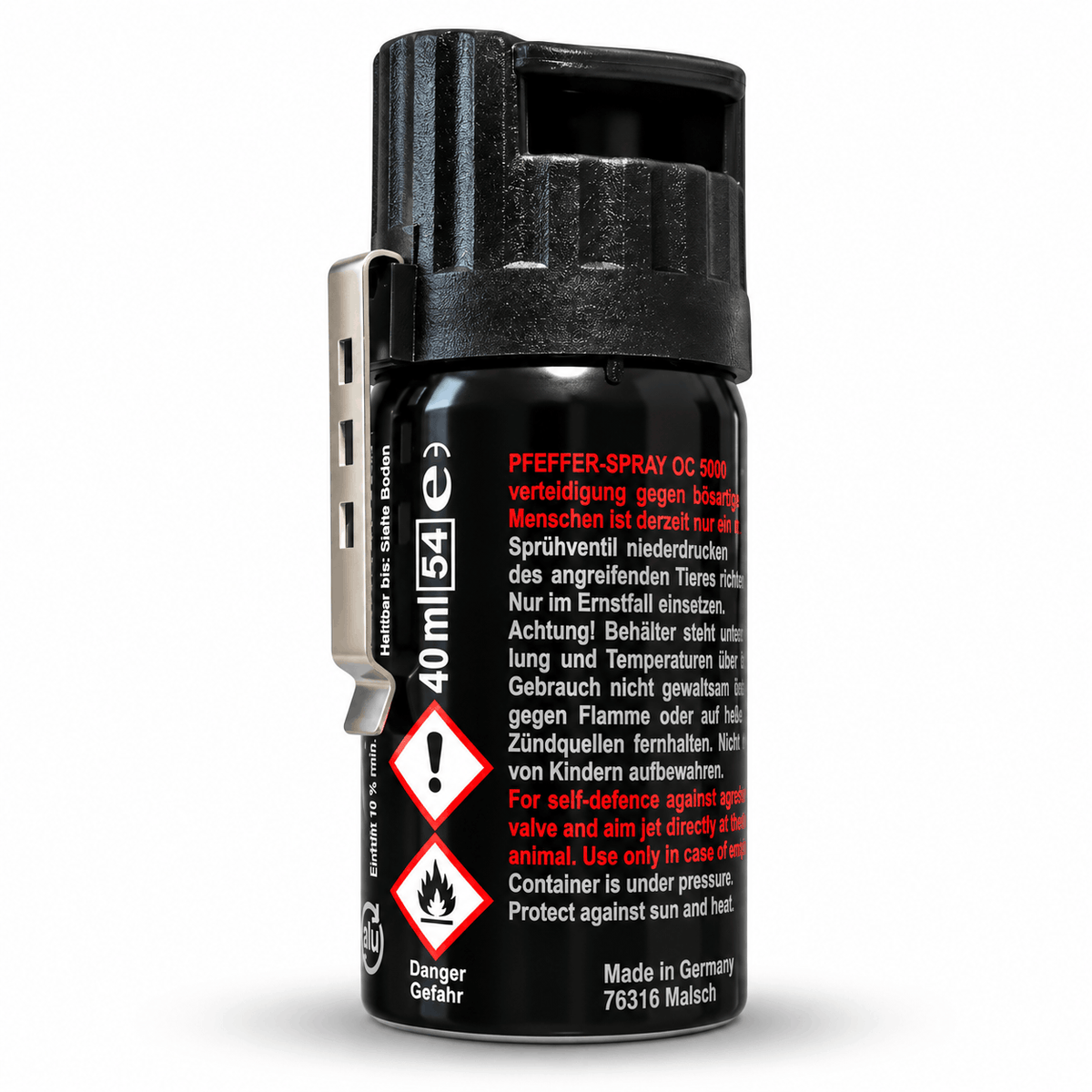 OC 5000 Red Pepper Spray SSG-4 Pfefferspray 40 мл mit Clip