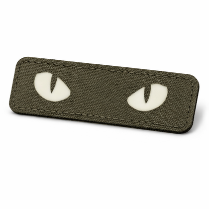 Тактическa светещa нашивка, пач „Котешки очи“ – Glow in the Dark