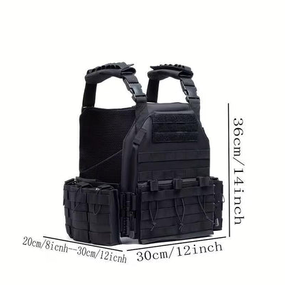 Тактическа жилетка Plate Carrier, система MOLLE, с модули - регулируема