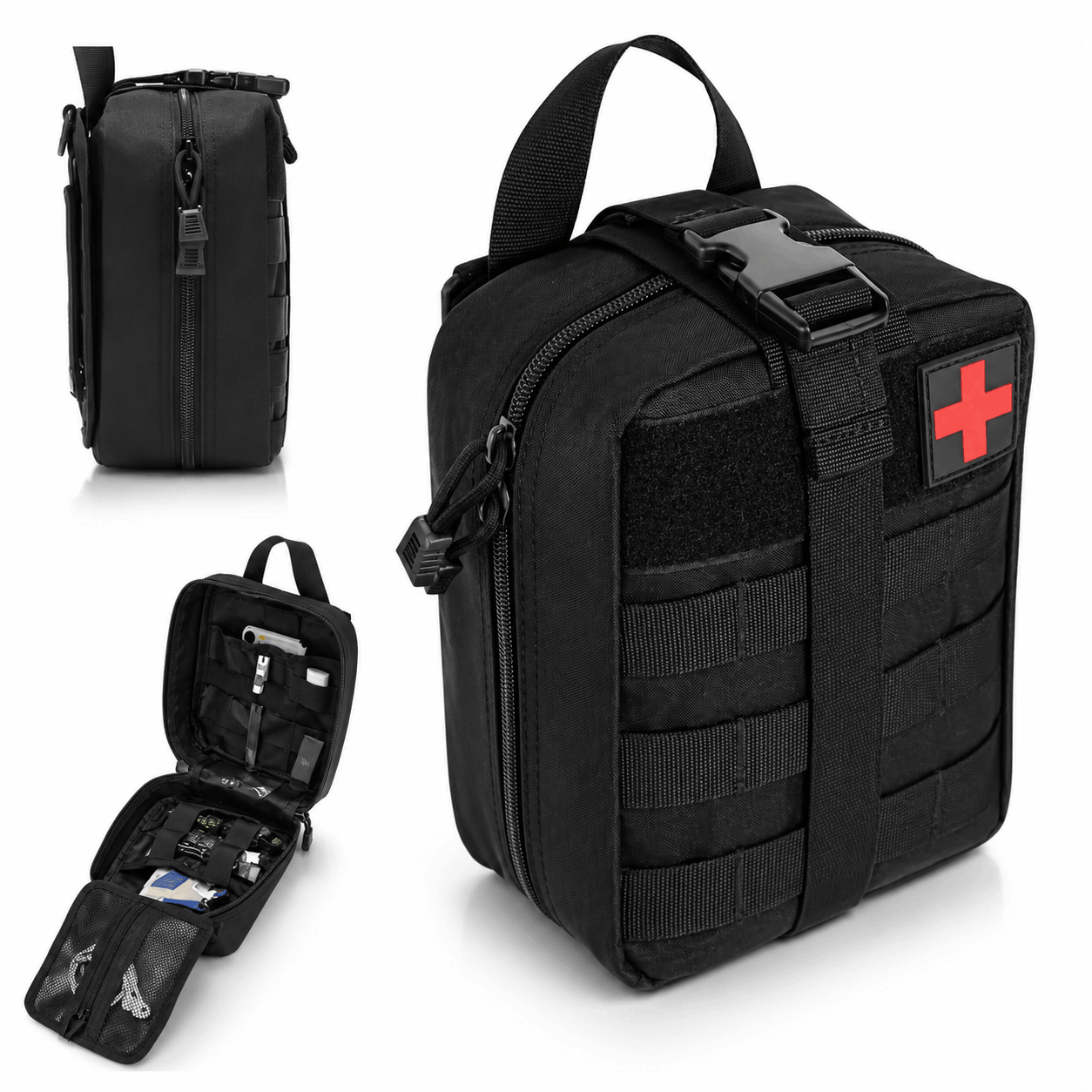 Taktička torbica MOLLE BlackAirsoft Rip-Away, medicinska torba za prvu pomoć