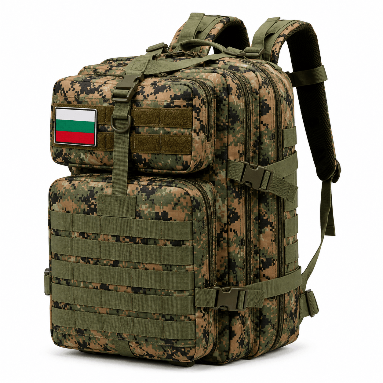 Тактическа раница 45L, велкро с български флаг 900D