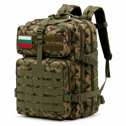 Тактическа раница 45L, велкро с български флаг 900D